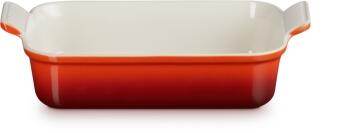 Le Creuset Auflaufform Tradition rechteckig kirschrot Keramikform