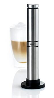 AdHoc Rapido Milch- und Saucenschäumer aus Edelstahl mit Ständer