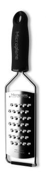 Microplane Gourmet Extragrob-Reibe Edelstahl mit schwarzem Griff