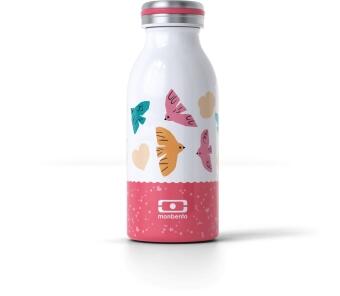 Monbento Isolierflasche MB Cooly pink Birds mit Vogelmotiv