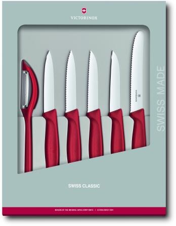 Victorinox Swiss Classic Gemüsemesser-Set, rot, 6-teilig