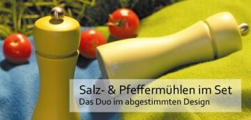 Salz- & Pfeffermühlen im Set - Das Duo im abgestimmten Design