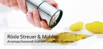 Rösle Streuer & Mühlen - Aromaschonend mahlen und fein dosieren
