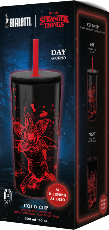 Bialetti Isolierbecher mit Trinkhalm Stranger Things