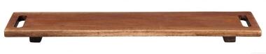 ASA Holzboard auf Füßen wood dark aus Akazie