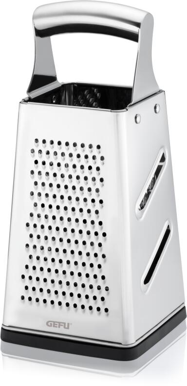 GEFU Vierkantreibe GRATO Edelstahl Küchenreibe mit Griff