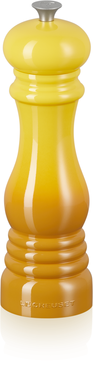 Le Creuset Pfeffermühle nectar gelb glänzend Keramik Gewürzmühle