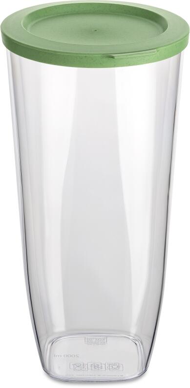 koziol CONNECT DRY Vorratsdose grün mit Deckel transparent