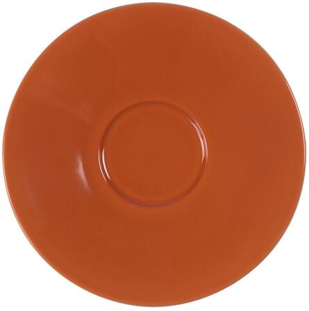 Eschenbach Porzellan Untertasse 14,5 cm in orange-braun