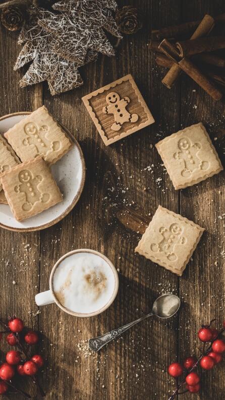 Folkroll Keks-Stempel Folk Floral, rund 60 mm