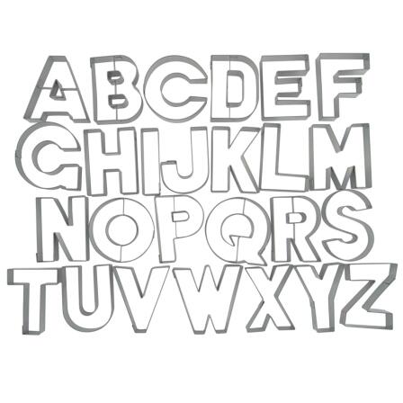 Städter Ausstechform Buchstaben 6,5–7 cm Set, 26-teilig