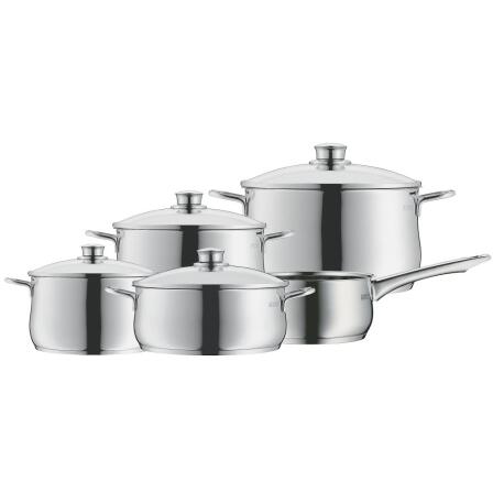 WMF Kochtopf-Set mit Stielkasserole Diadem Plus, 5-teilig