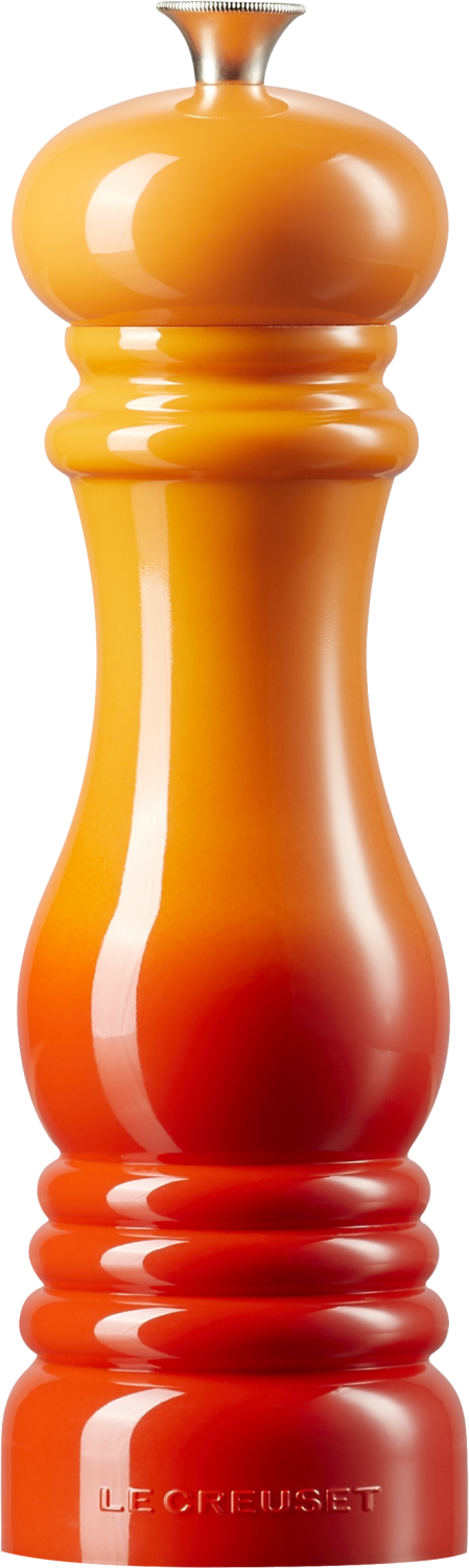 Le Creuset Pfeffermühle ofenrot Keramik Gewürzmühle glänzend