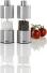 AdHoc Pfeffer-/Salzmühle Classic Edelstahl Set mit Salz, Pfeffer und Tomaten