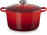 Le Creuset hoher Br&auml;ter Signature rund in kirschrot