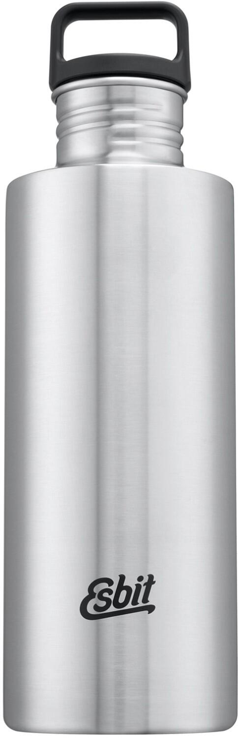 Esbit SCULPTOR Edelstahl Trinkflasche 1000ml silber mit Tragegriff
