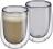 cilio Milchkaffee-Glas VERONA grau doppelwandig 2er Set