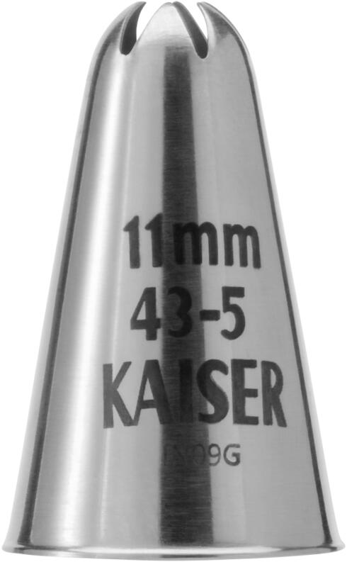 Kaiser Sterntülle geschlossen 11mm Spritztülle Edelstahl 43-5