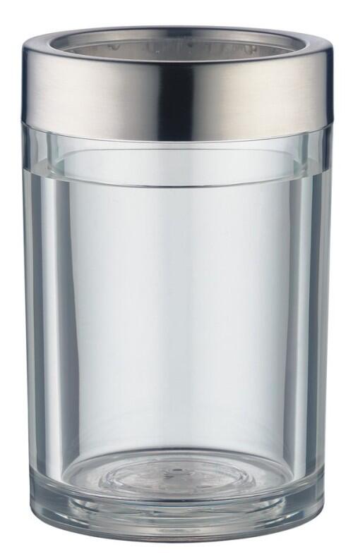 KochForm Champagner-Kühler-Set KochForm-Sets transparenter Flaschenkühler Edelstahlrand