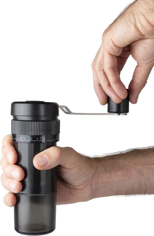 Peugeot Presto manuelle Kaffeemühle mit Handkurbel in Schwarz