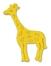 Städter Kunststoff-Ausstecher-Form Giraffe 6 cm Gelb