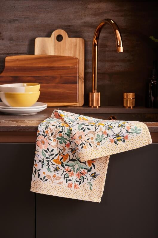 Ulster Weavers Geschirrtuch Bee Bloom Baumwolle mit Blumenmuster