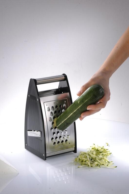 GEFU Vierkantreibe QUINTO Zucchini reiben Küchenreibe Edelstahl