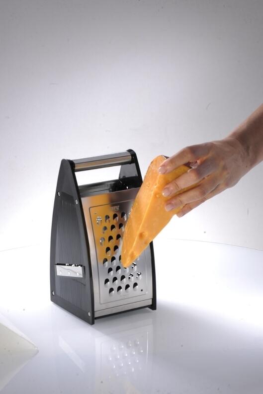 GEFU Vierkantreibe QUINTO Käse reiben Edelstahl Küchenreibe