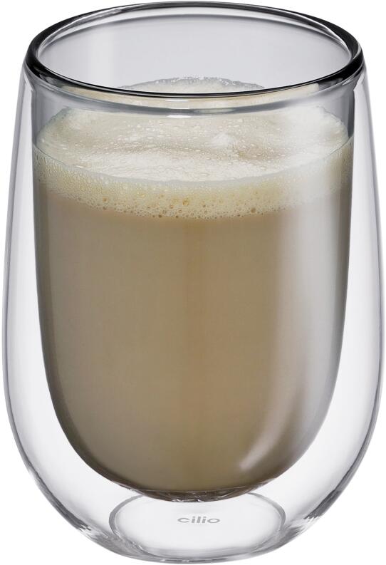 cilio Milchkaffee-Glas VERONA, grau