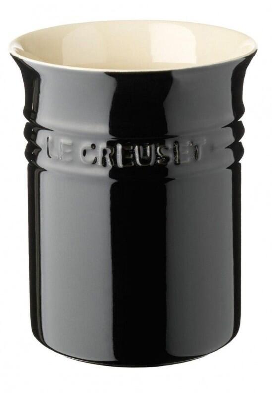 Le Creuset Topf für Kochkellen in schwarz