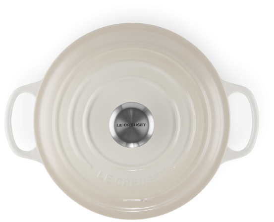 Le Creuset Sauteuse Signature aus Gusseisen in meringue