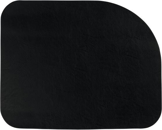 ASA Tischset halbrund in schwarz matt