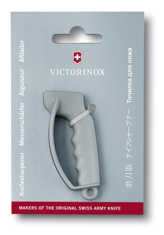 Victorinox Messerschärfer klein Knife Sharpener in Verpackung grau
