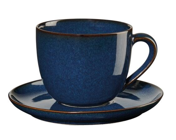 ASA Cappuccinotasse mit Untertasse Saisons midnight blue