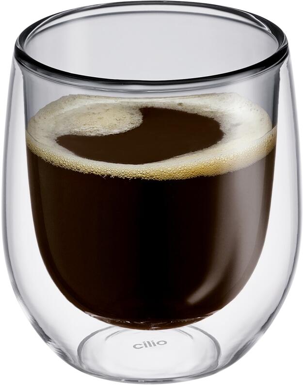 cilio Kaffee-Glas VERONA, grau