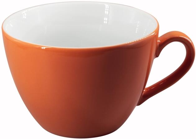 Eschenbach Porzellan Obertasse 0,45 l in orange-braun