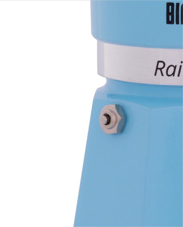 Bialetti Espressokocher Rainbow hellblau Detailansicht Sicherheitsventil