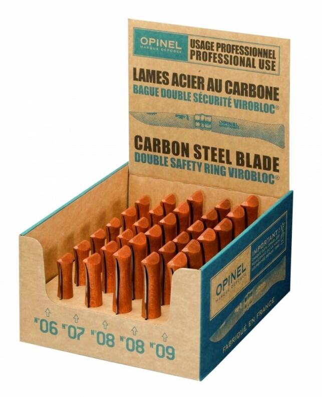 Opinel Messersortiment 30 Carbon Messer im Displaykarton