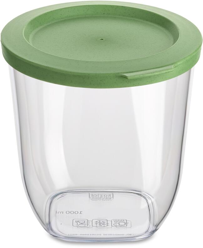 koziol Vorratsdose CONNECT DRY grün mit Deckel transparent