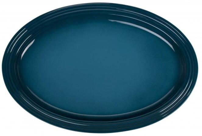 Le Creuset Servierplatte oval in deep teal