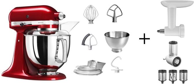 KitchenAid Küchenmaschine ARTISAN 175PS liebesapfelrot Kochprofiset