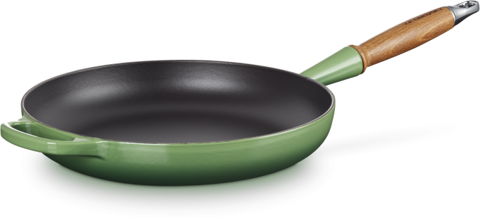 Le Creuset Bratpfanne Signature aus Gusseisen in Bamboo Green