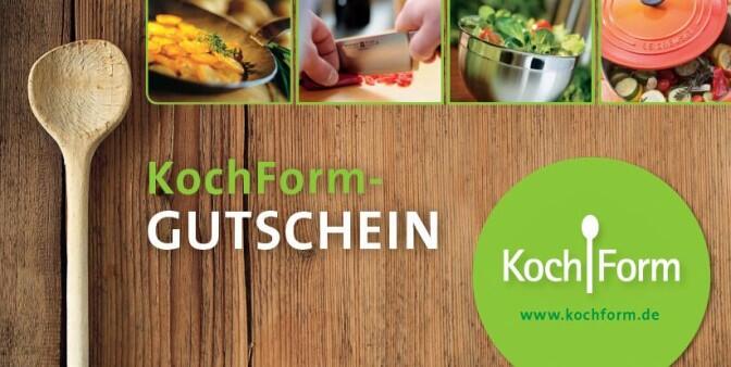 Kochform Gutschein - das ideale Geschenk für Kurzentschlossene