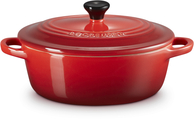 Le Creuset Mini Cocotte oval in kirschrot