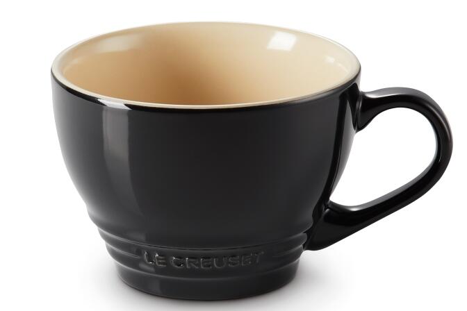 Le Creuset Becher in schwarz glänzend, 400 ml