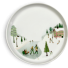 Pillivuyt Teller Vinter Wintermotiv Porzellan Teller mit Schlittschuhläufern