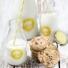 Kilner Milchflasche Drehverschluss mit Milch, Strohhalm und Cookies