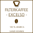 Graef (Gebr. Graef) Filterkaffee Excelso 100% Arabica ganze Bohnen 500g