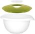 Westmark Rührschüssel apfelgrün mit zweigeteiltem Deckel und Spritzschutz