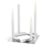 höfats SQUARE CANDLE silber, 4er Set